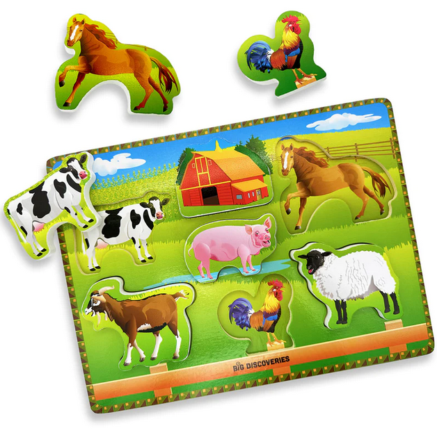 Wooden Puzzle - Farm Animals