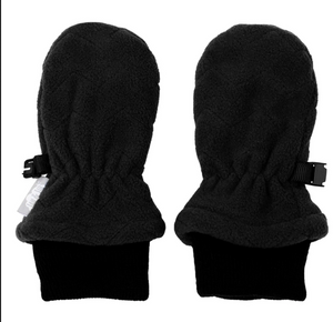 Black | Fleece Mittens - Elegant Mommy