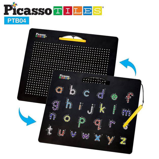 Alphabet and Freestyle Magnetic Double-Sided Drawing Board - Elegant Mommy