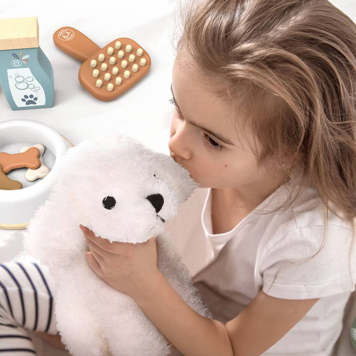 My Little Dog - Suitcase with wooden accessories and plush dog