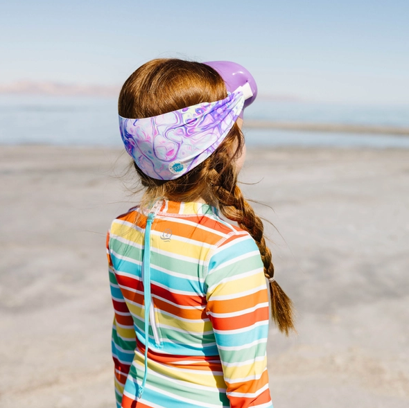Pastel Swirl Swim Mask - Elegant Mommy