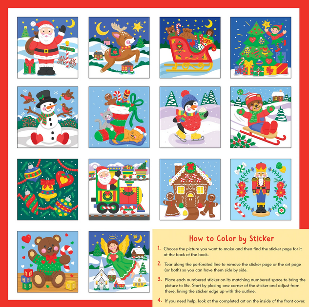 My First Color-by-Sticker Book -- Christmas