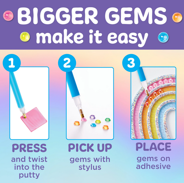 Bubble Gems Super Sticker Rainbow