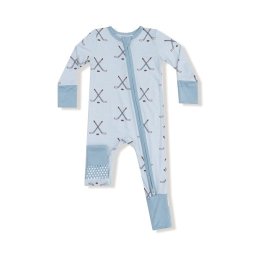 Hockey - Stone Blue - 2 Way Zipper Romper
