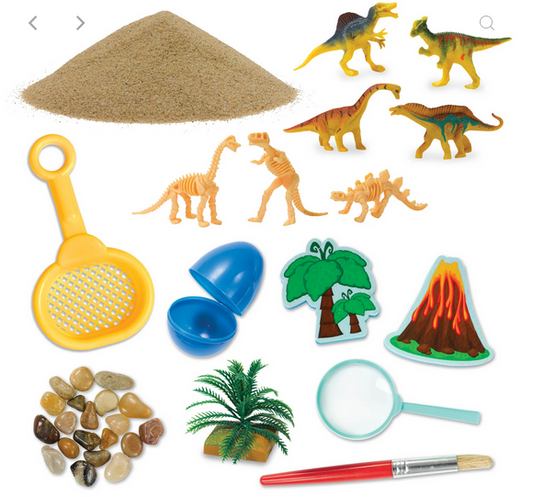 Sensory Bin Dinosaur Dig