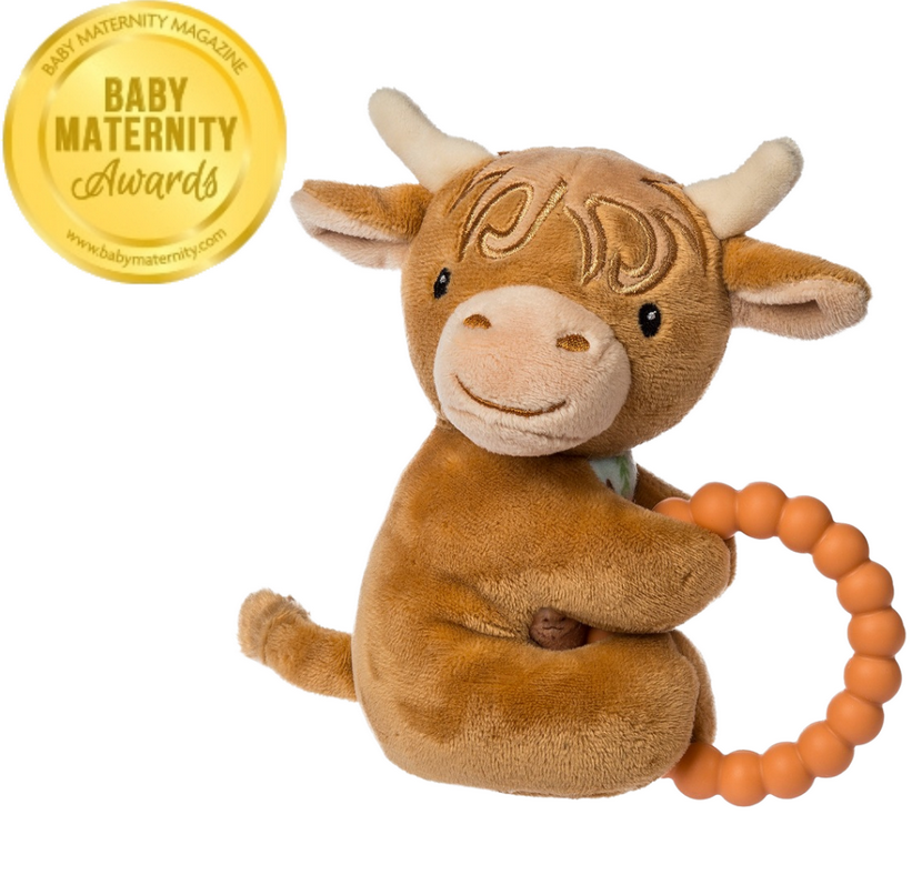 Hetty Highland Cow Teether Rattle