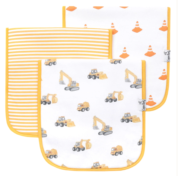 Copper Pearl Dozer  Burp Cloths