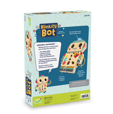 Blinkity Bot Light Up Busy Board for Toddlers
