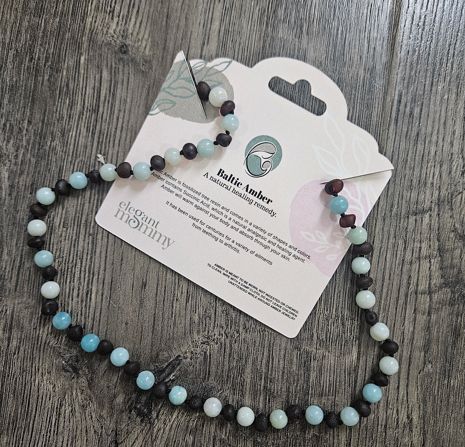 EM Baltic Amber 12.5" Molasses + Amazonite