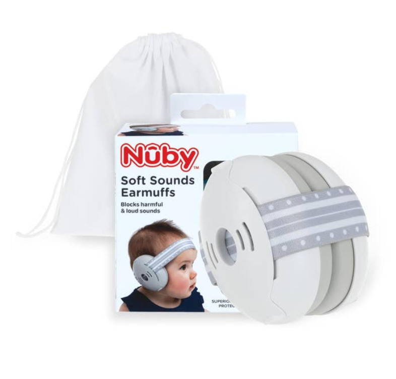 Nuby Soft Sounds Earmuffs-White