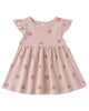 FLUTTER SLEEVE DRESS PINK DAISY