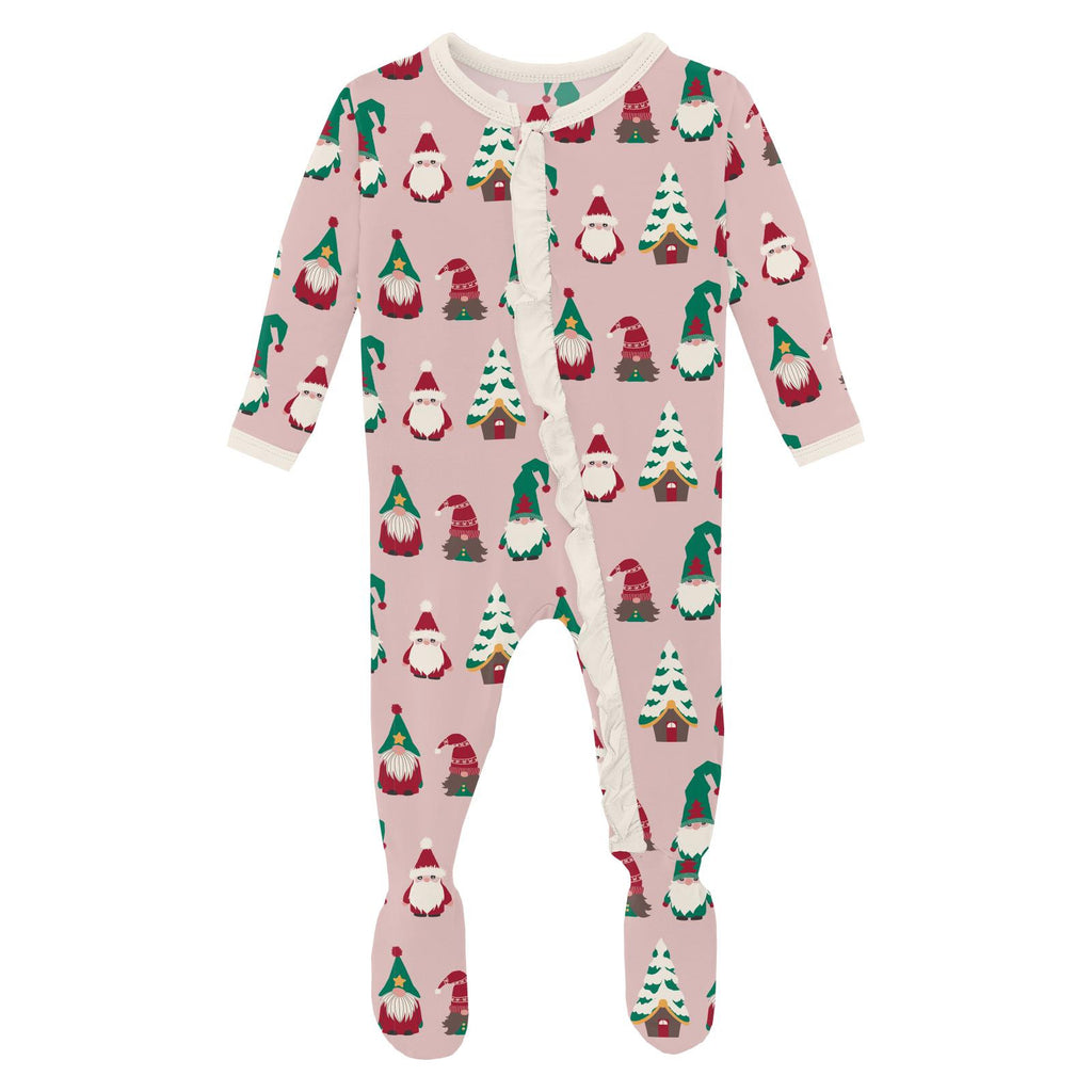 Baby Rose Gnomes Footie Pajamas