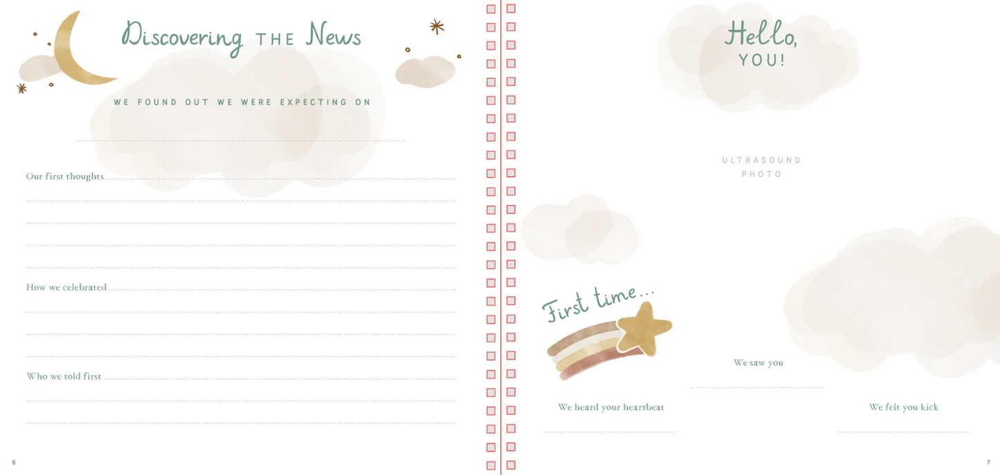 Baby's First Years-A Modern Memory Book with Keepsake Box