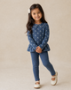 Organic Set- Indigo Blossom Top + Navy Bottom
