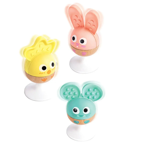 Cheery Critter Rattle Trio