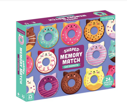 Memory Match Shaped Cat Donut Game