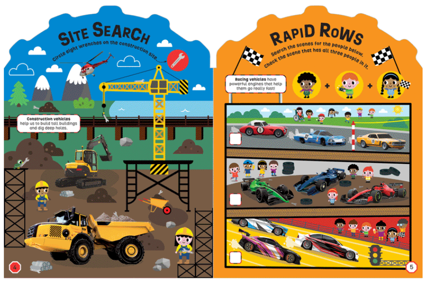 MIGHTY MACHINES ACTIVITY BOOK
