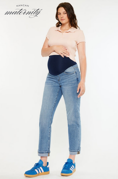 Kindra Maternity Boyfriend Jeans