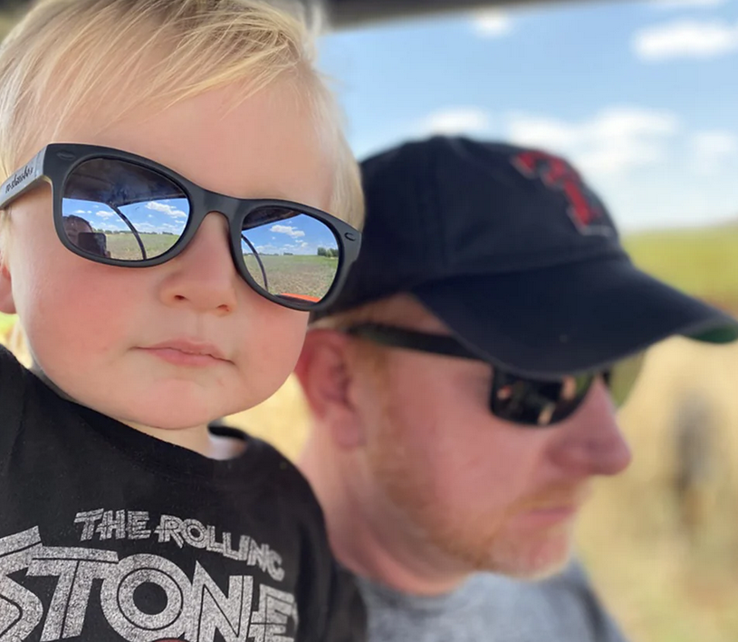 Roshambo Black Frame/Polarized Chrome- Baby (Ages 0-2) - Sunglasses