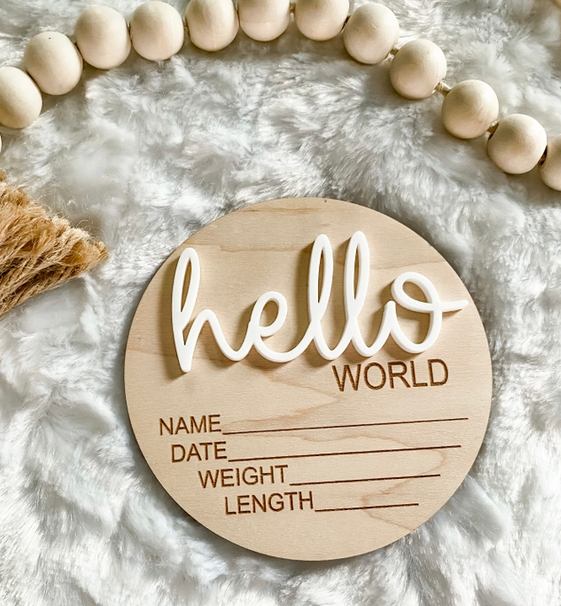 Hello World Birth Announcement