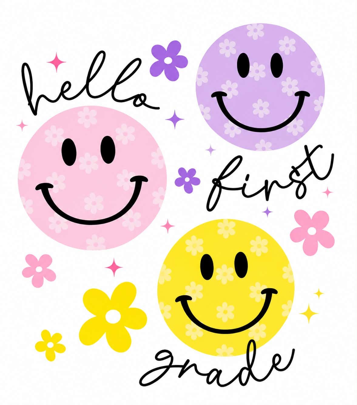 School Shirt - Smiley K-5th Grade