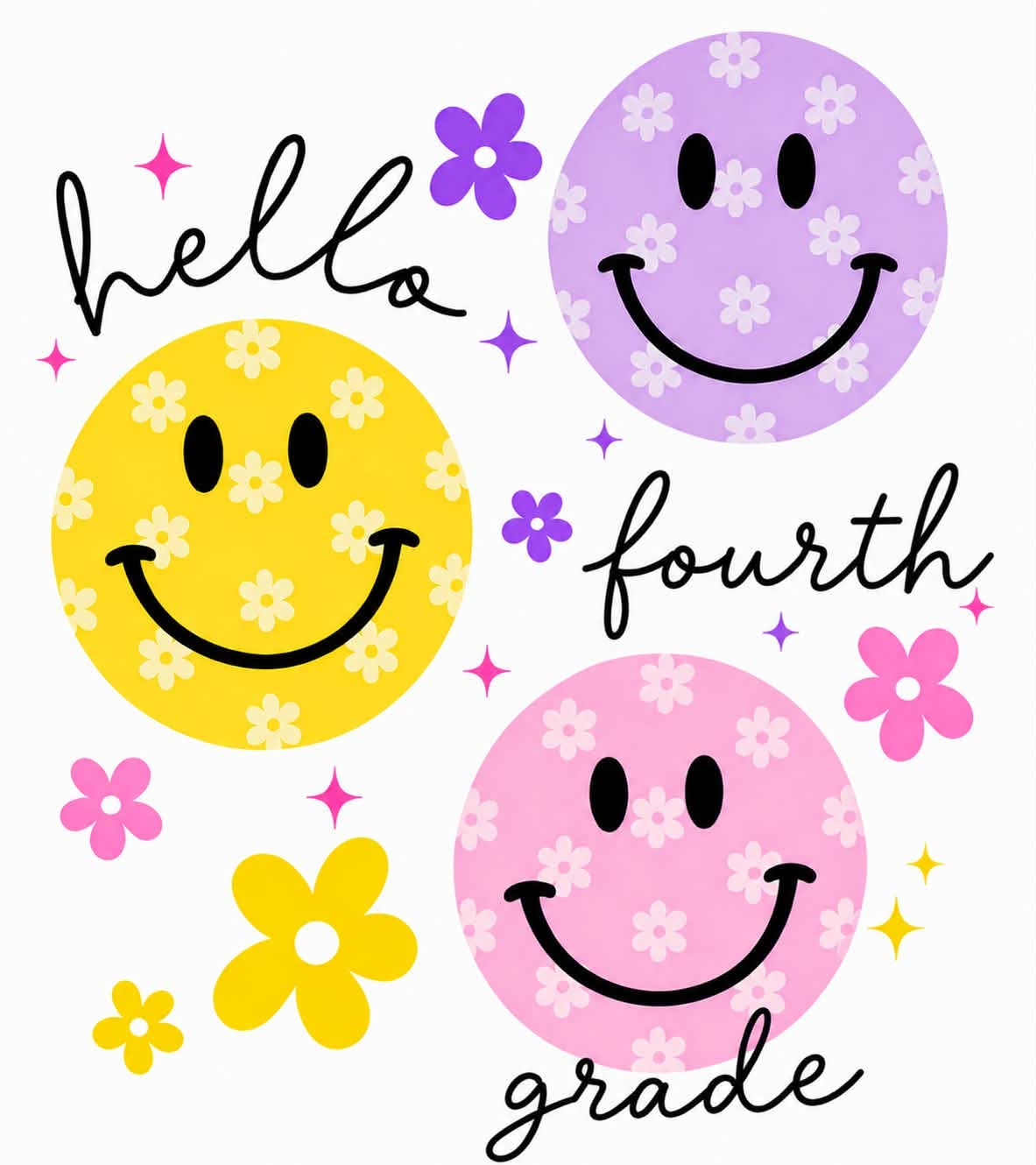 School Shirt - Smiley K-5th Grade