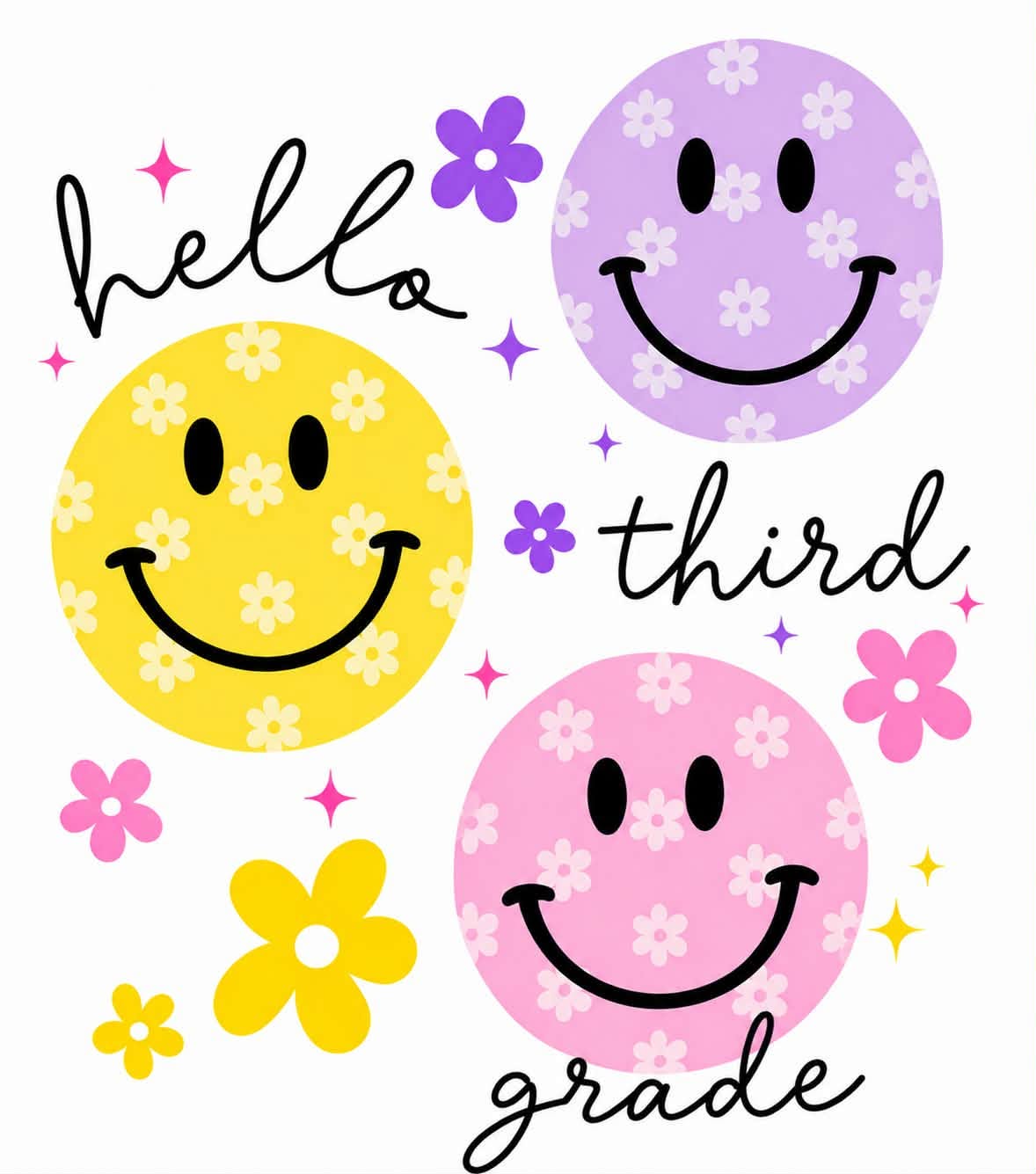 School Shirt - Smiley K-5th Grade