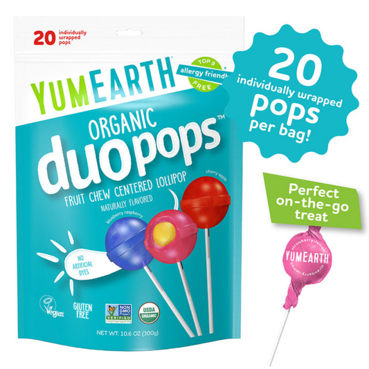 YumEarth Organic Assorted Flavor DuoPops 20 count