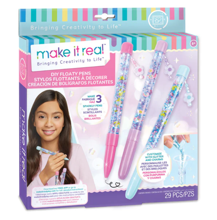 DIY Floaty Pens Craft Kit - Make 3 Sparkly Pens