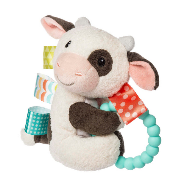 Taggies Buttercup Cow Teether Rattle