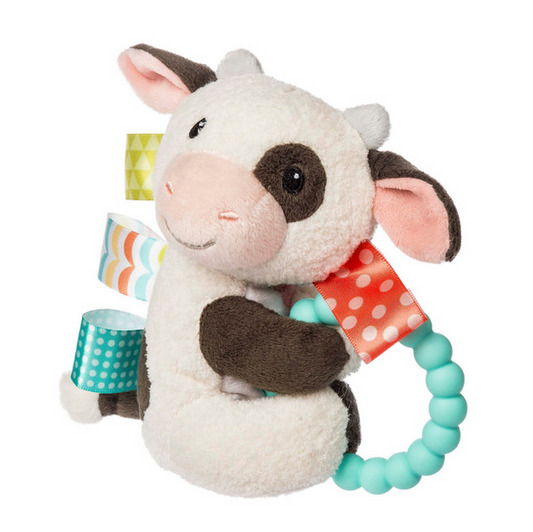 Taggies Buttercup Cow Teether Rattle