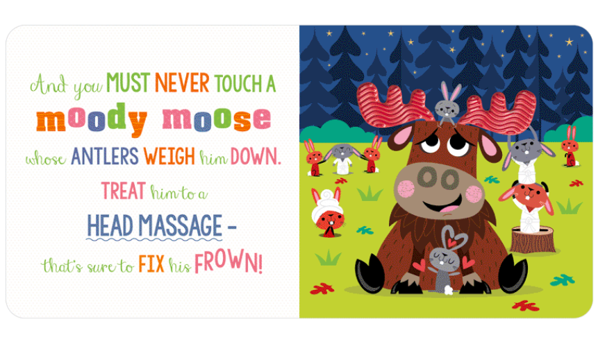 Never Touch a Moody Moose! Book