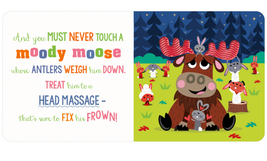 Never Touch a Moody Moose! Book