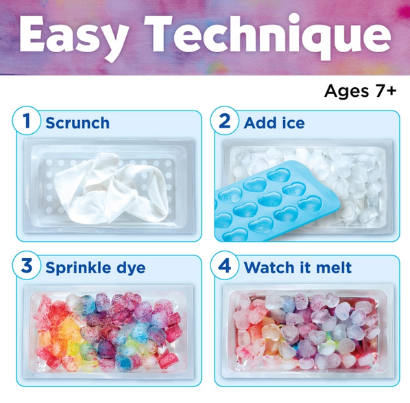 Ice-Dye Headbands DIY Craft Kit for Kids Makes 5 Headbands