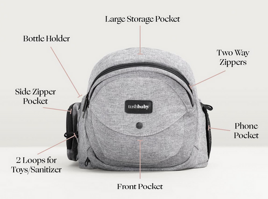 Tushbaby Hip Carrier- Grey