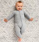 Riley Ribbed Zip Bamboo One Piece Two Way Zipper Baby Outfit