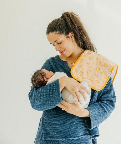 Copper Pearl Clementine Burp Cloth