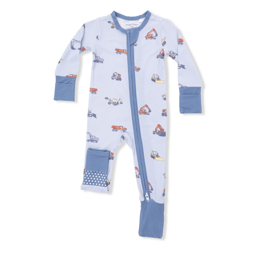 Construction Vehicles - Convertible Romper