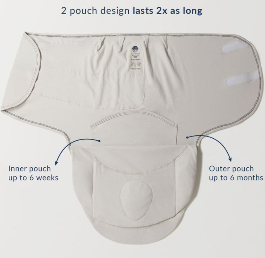 Nested Bean - Zen Swaddle - Grey Mist