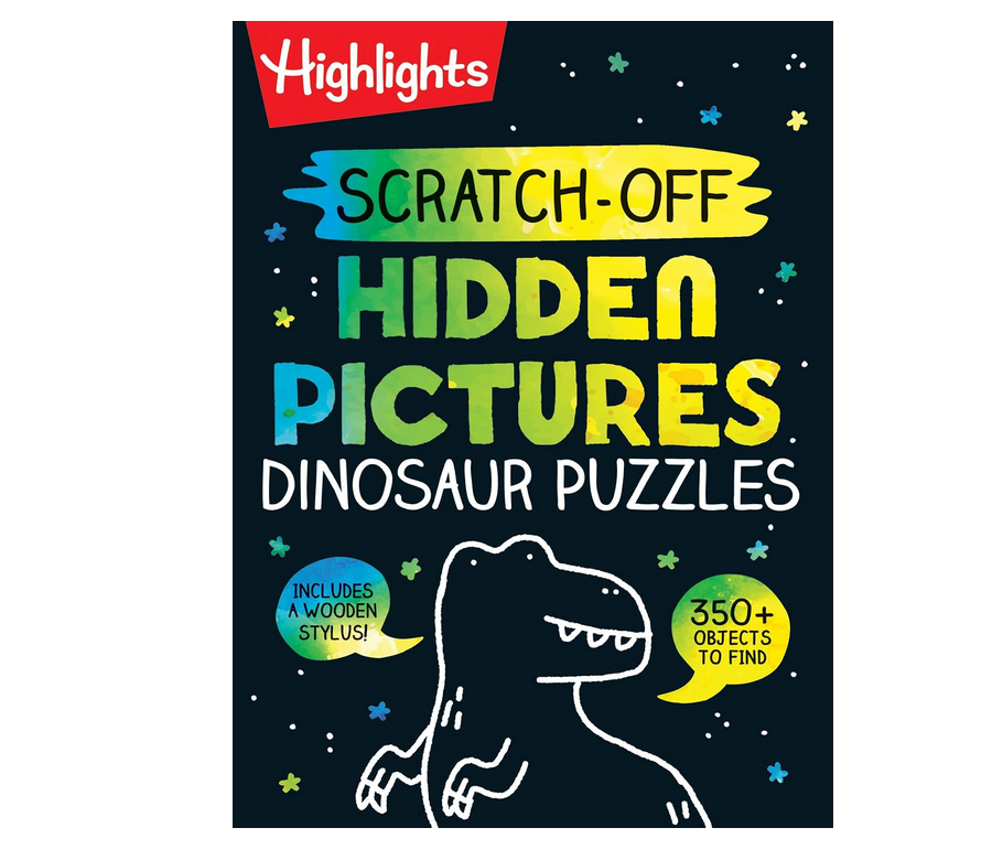 Scratch-Off Hidden Pictures Dinosaur Puzzles