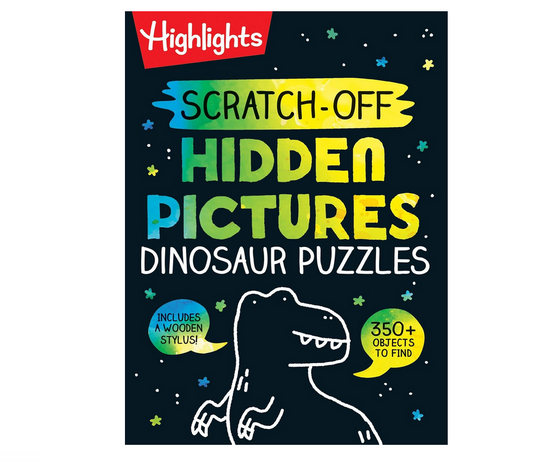 Scratch-Off Hidden Pictures Dinosaur Puzzles
