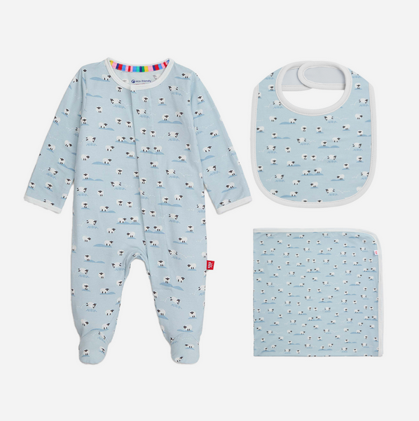 BAA BAA BABY BLUE MODAL 3PC GIFT SET NB