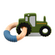 *GREEN TRACTOR SILICONE TEETHER