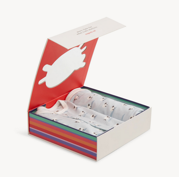 BAA BAA BABY BLUE MODAL 3PC GIFT SET NB