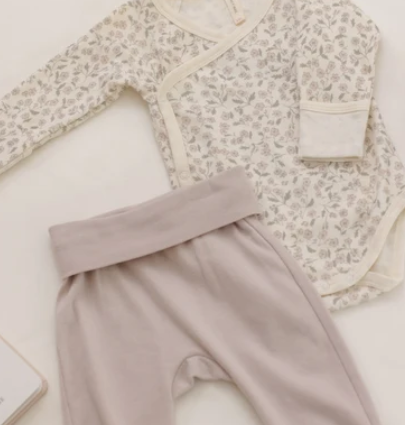 SIDE SNAP BODYSUIT + PANT SET FLORET