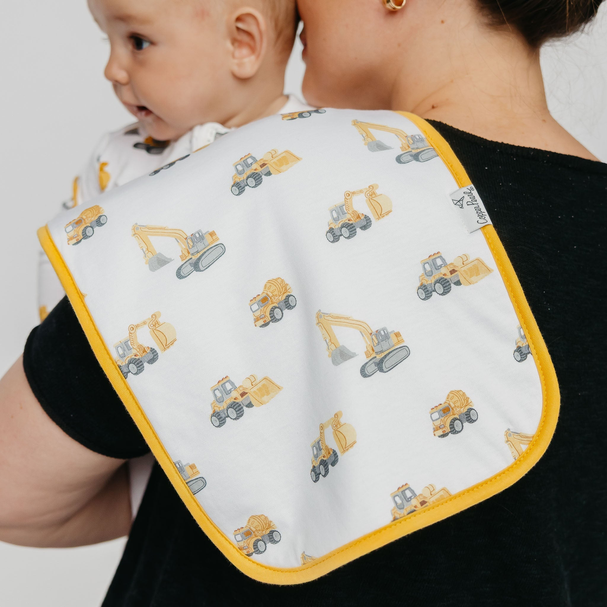 Copper Pearl Dozer  Burp Cloths