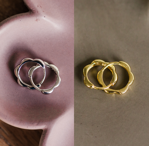 Bloom Hoops -Silver