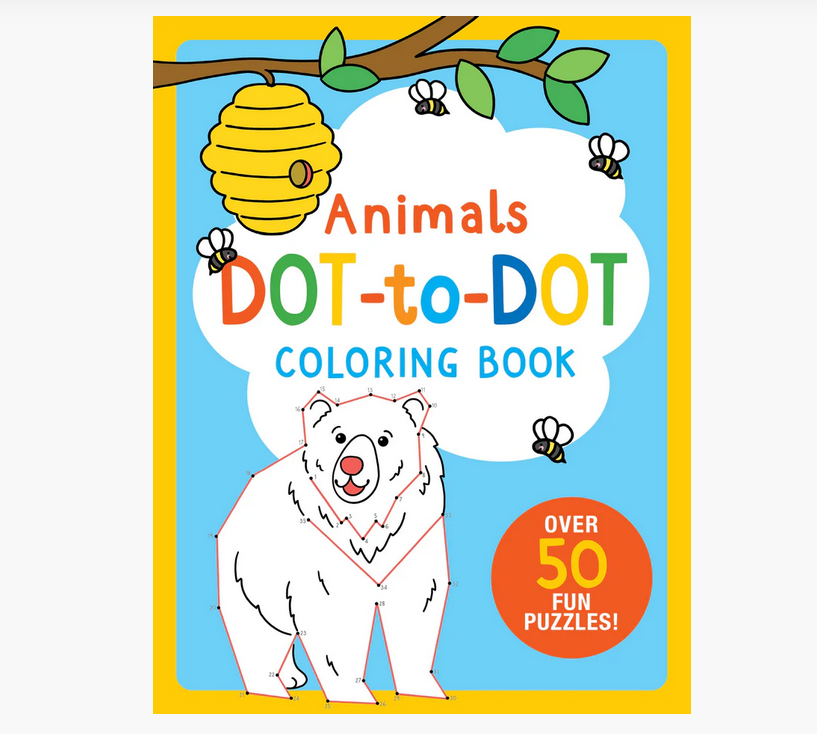 Animals Dot-to-Dot Coloring  Book