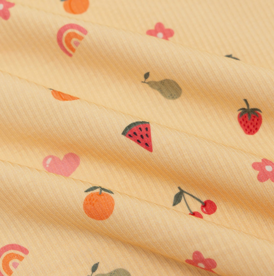 Tutti Frutti Small Ribbed Zip Romper
