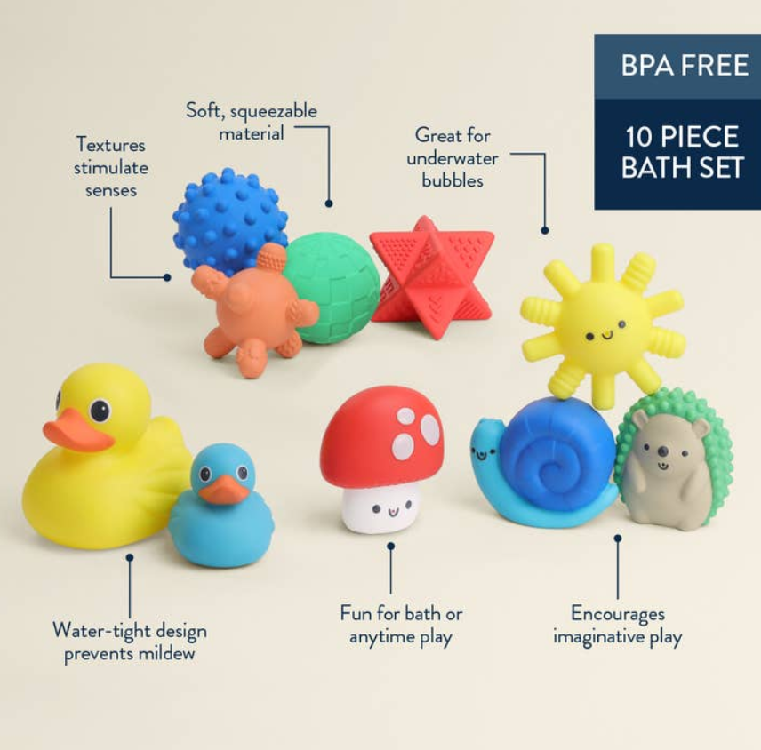 Itzy Splash Gift Set-  Soft Bath Toys
